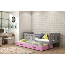 Bērnu divguļamā gulta KUBUS 160x80 grafīts